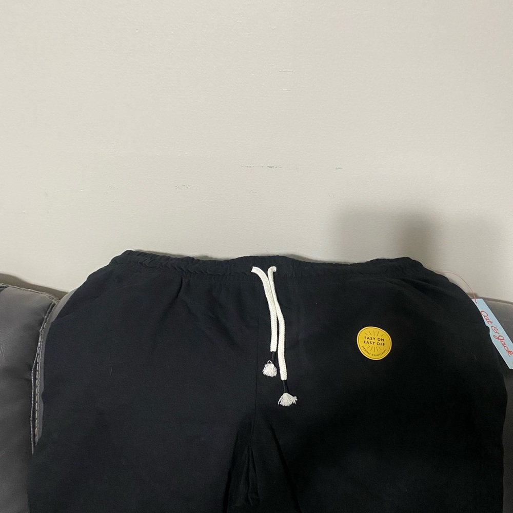 Cat & Jack Black Sweatpants with Drawstring